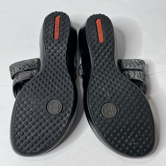 Cole Haan  Grey Snakeskin Platform Wedge Sandals Women’s Size 8.5 B - Picture 12 of 15